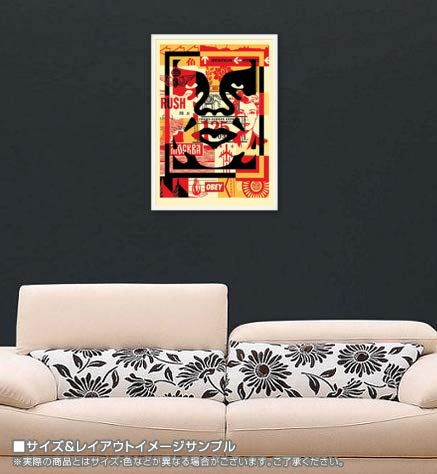 額装済/Obey Face 01 /Shepard 手書きサイン入り（オベイ） Shepard Fairey Poster (OBEY) - SIGNED - Obey Icon - 2025